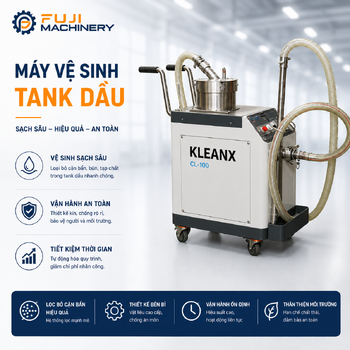 Máy vệ sinh bể chứa dầu cắt gọt Kleanx