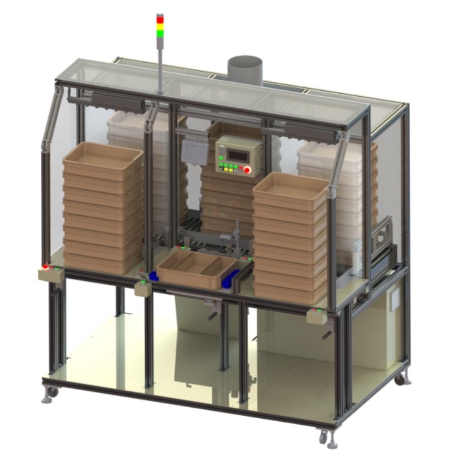 dây chuyền làm khô sau khi bôi keo